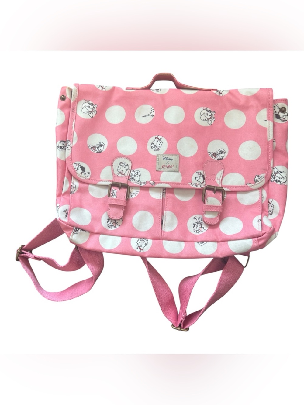DISNEY Cath Kidston Pink and white Polka Dot 101 Dalmatians Backpack